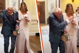 На 95 години и всички му казваха, че няма да проходи: той стана шафер на сватбата на внучката си
